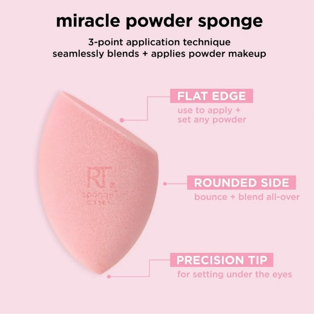 💞 New Real Techniques Iconic Blend & Set Miracle Makeup Sponge Duo